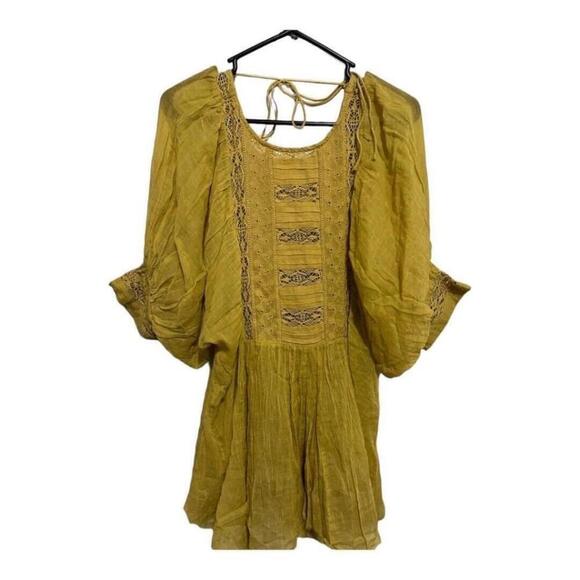 Free People Yellow Blouse - Picture 4 of 14